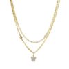 Collana doppia catena in argento