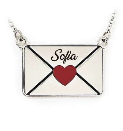 Collana messaggio con nome