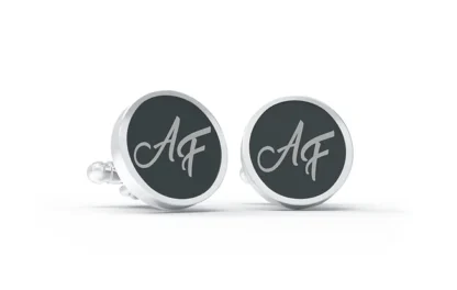 Gemelli in Argento e Onice